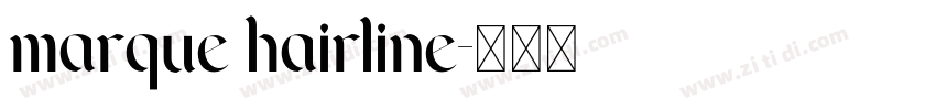 marque hairline字体转换